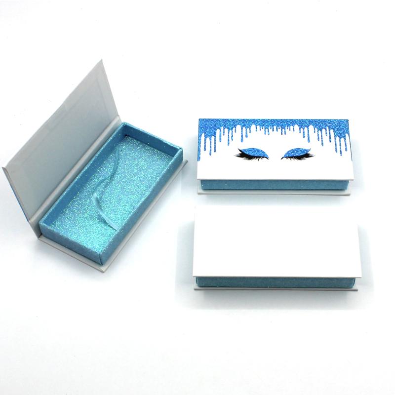 

Wholesale 10/20/30 Pieces Blue Multicolor Eyelash Boxes Case Vendors Mink Lashes Magnetic Rectangle Case Bulk Vendor