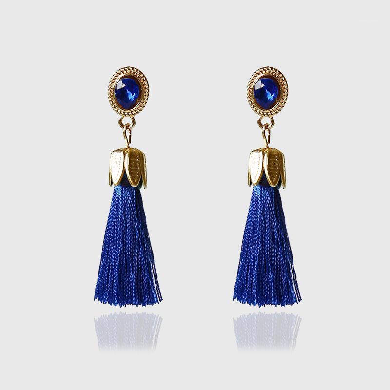 

Dangle & Chandelier Ladies Alloy Rhinestone Trendy Jewelry Accessories For Women Welding Long Drop Bohemian Vintage Tassel Earrings Fringe1
