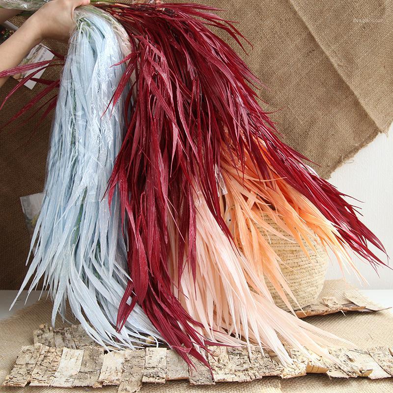 

Artificial reed waterfall wall hanging fake plant wedding home decorative plastic flowers1, Red