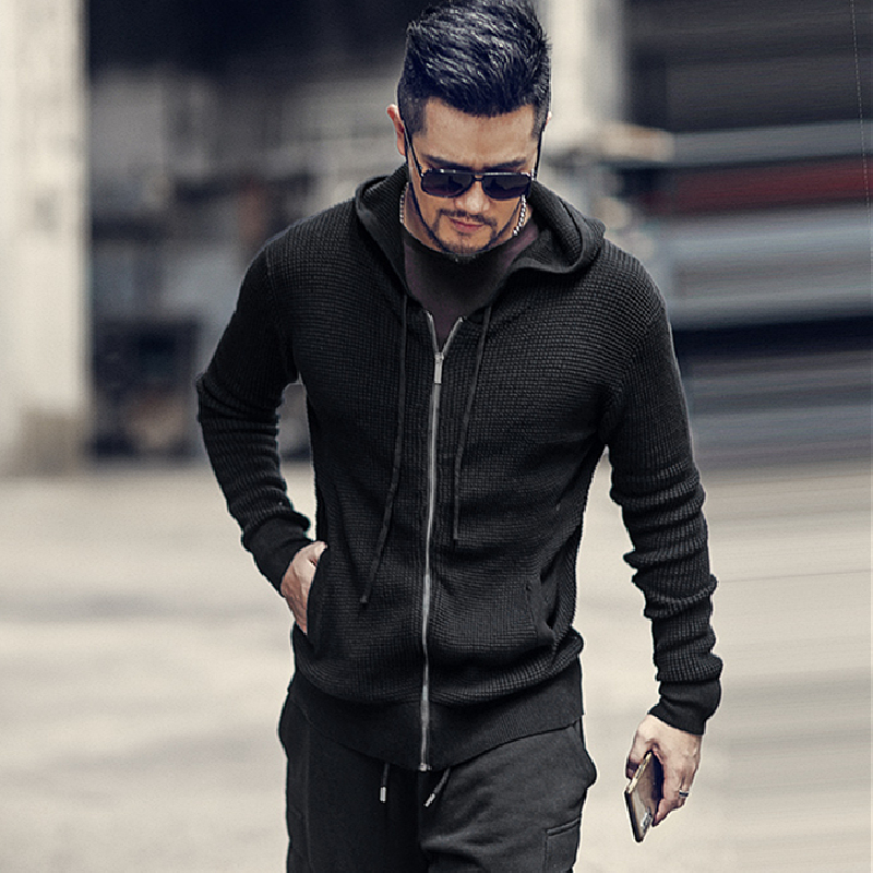

2021 The New Texture Black Male Zipper with Pin Cardigan Man's Hat Fashion J812 Ai3r