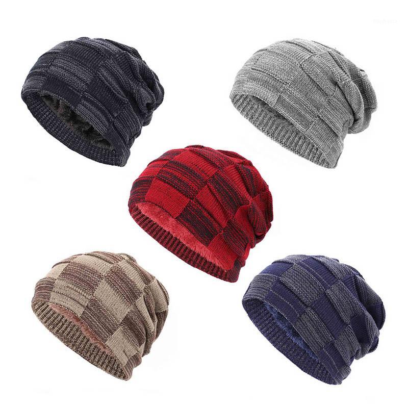 

2020 Hot Plush Warm Knitted Woolen Hat Fashion Men And Women Cotton Hat Hip Hop Winter Beanies Practical Women Woolen Hats1, Jr
