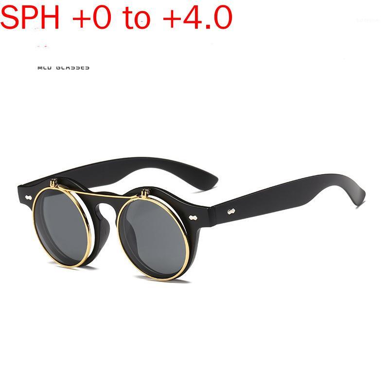 

2020 Flip Round Bifocal Reading Glasses Hyperopia Diopter 1.0 To 4.0 Presbyopia Eyeglasses Prescription sunglasses UV400 NX1