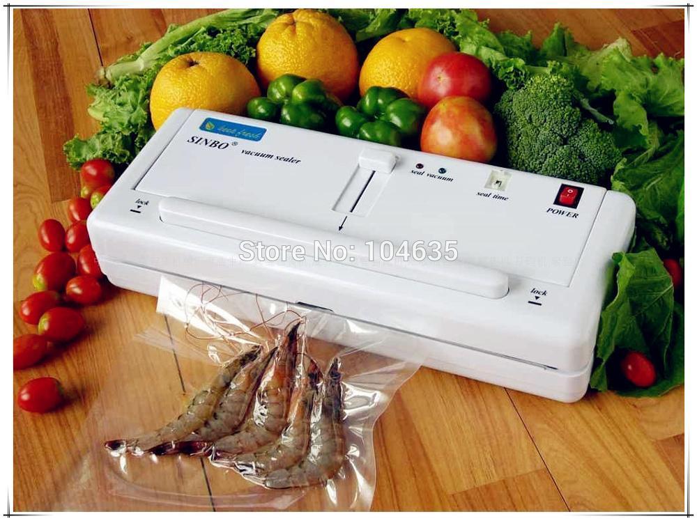 

Free DHL/FEDEX/EMS Shipping! 220V/110V SINBO DZ-280 Household Vacuum plastic bag sealer machine for fruit vegetable