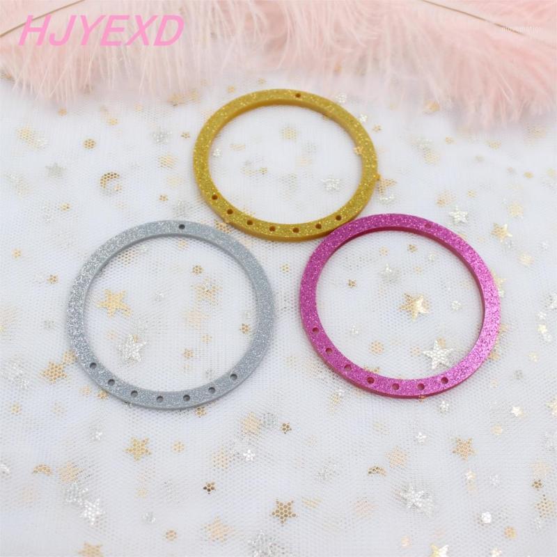 

60mm Acrylic Circle Earrings 8 Holes Disc Ornaments DIY Laser 2.4" -AC14331