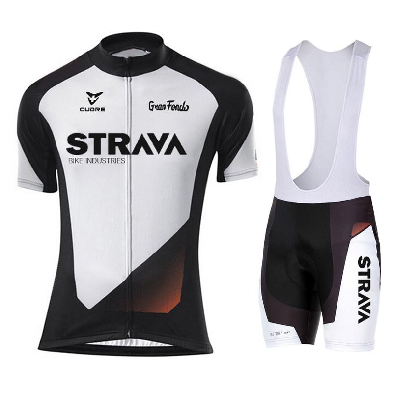 

summer Strava Cycling Set 2020 Breathable Racing Bicycle Jersey Maillot Ropa Ciclismo Quick-Dry Short Sleeve Mans Bike Clothing