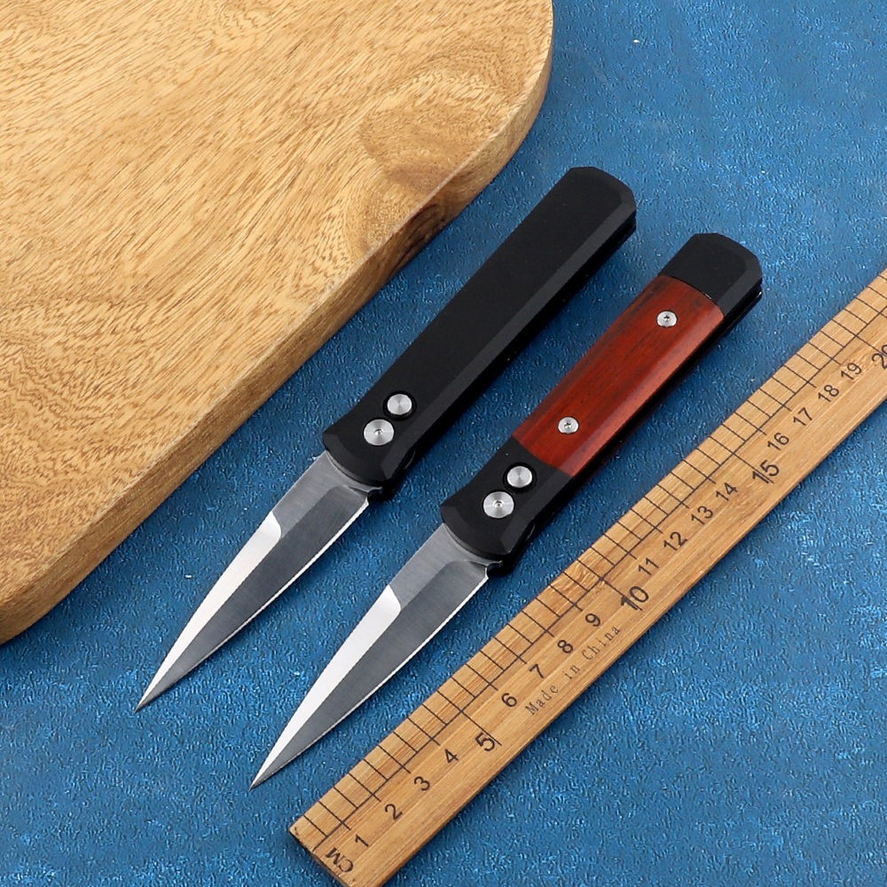 

New Pocket 920 Quick Open Tactical 154CM Blade 6061-T6 Space Aluminum + Particle Dalbergia Handle Foldable Outdoor Hunting Camping Self-defe