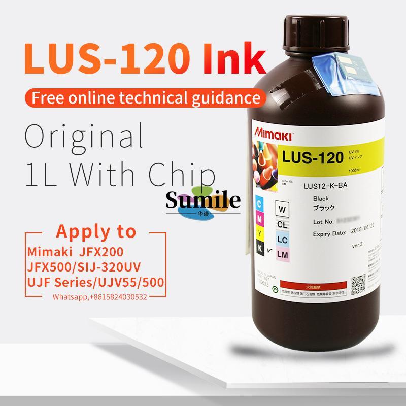

1L Original Mimaki LUS-120 UV Ink For JFX200-2513/SIJ-320/ UJF-3042 /UJF-6042/UJF-7151/UJF-A3/UJV55/UJV500 with chips1