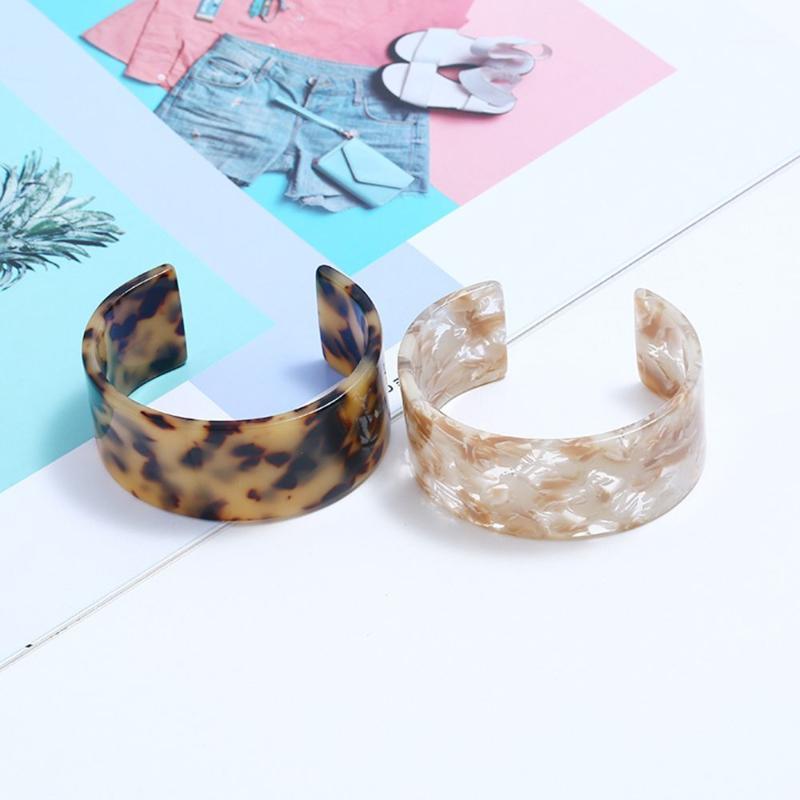 

1PC New Acrylic Tortoise Shell Wide Brown Leopard Print Fashion Jewelry Dropshipping For Dropshopper1