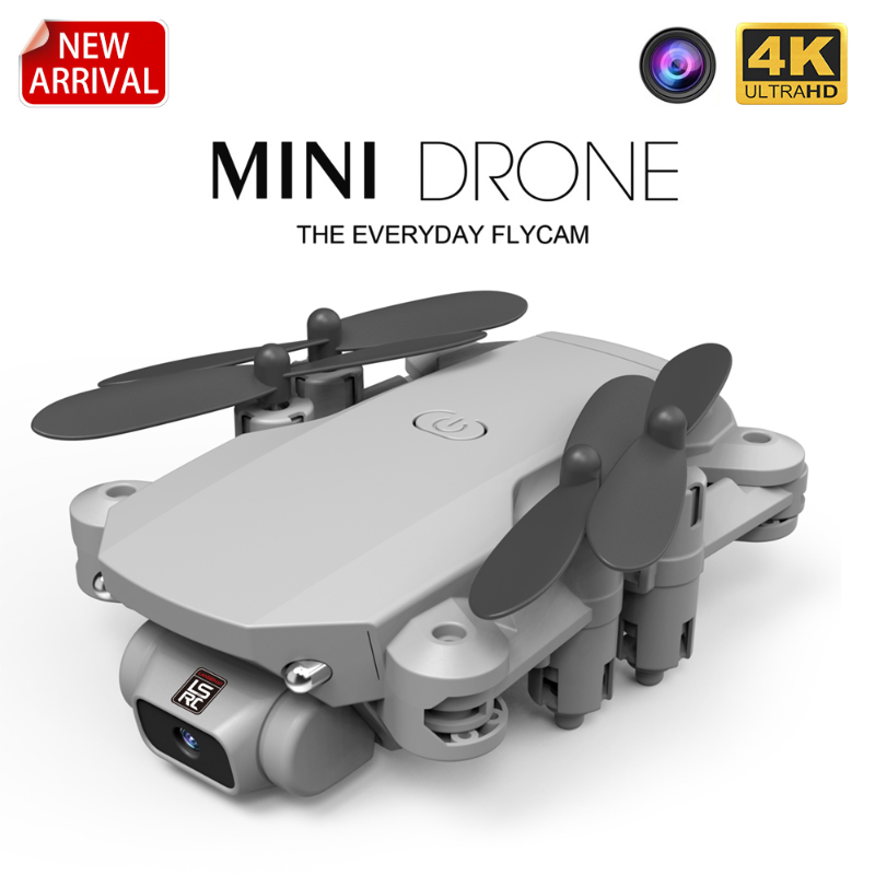 

LSRC 2020 New Mini Drone 4K 1080P HD Camera WiFi Fpv Air Pressure Altitude Hold Black And Gray Foldable Quadcopter RC Dron Toy