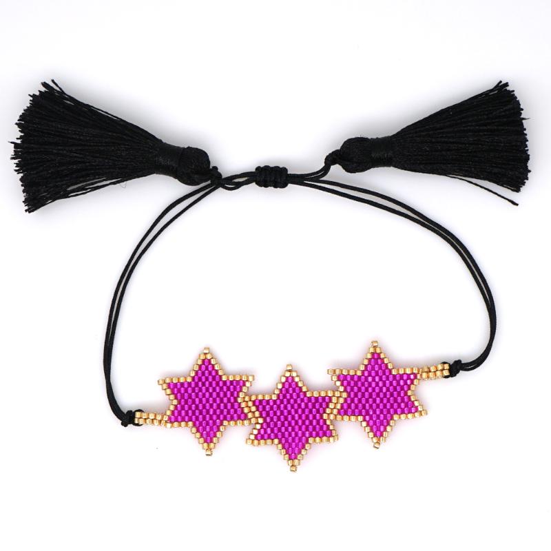 

Charm Bracelets Go2boho Insta Fashion Star Miyuki Bracelet Jewelry Purple Armband Tassel Pulseras Mujer Moda Women Bohemian Jewellery