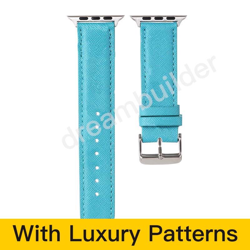 

P fashion Watchbands for Watch Band 42mm 38mm 40mm 44mm iwatch 1 2 345 bands Leather Strap Bracelet Fashion Stripes free shipping