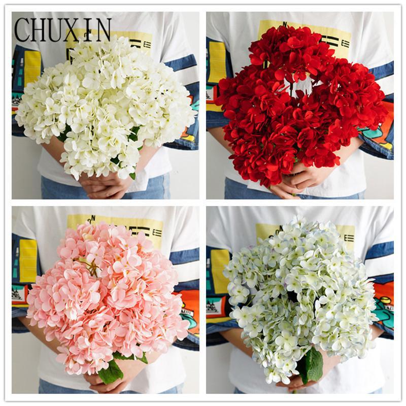 

Wedding decoration hydrangea bouquet Artificial flower home decoration fake flower wedding bride holding Valentine's Day gift1, Beige