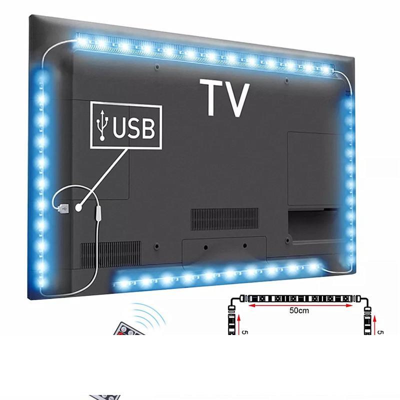 

DC5V USB Cable LED strip light lamp SMD 5050 TV Background Lighting Kit Desktop Background Lamp for TV Computer Display Screen