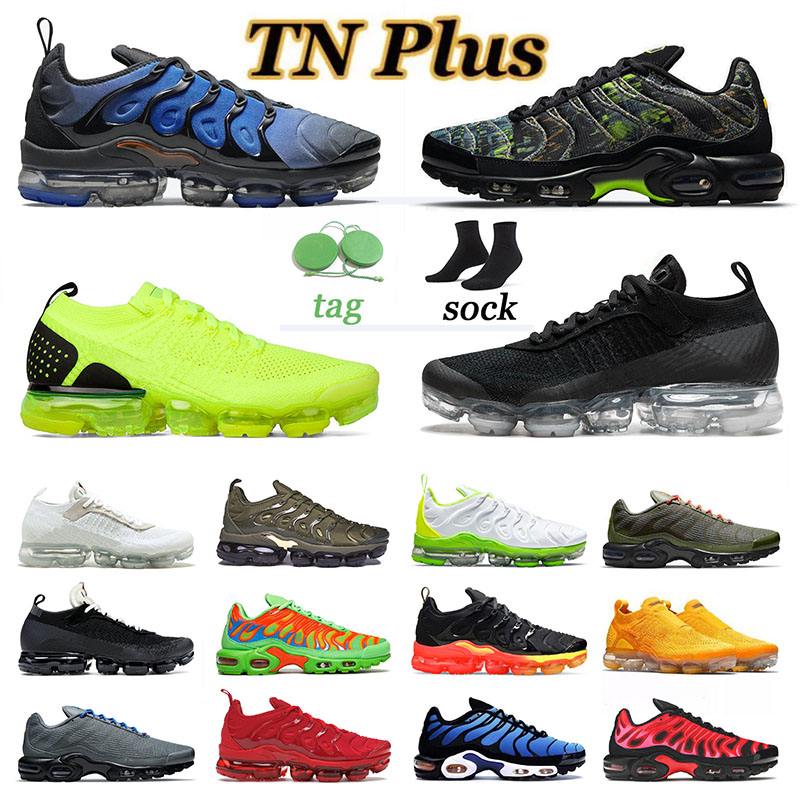 

aaa+ Quality TN Plus Sports Running Shoes Men Women Athletic Designer Sneakers Fly Knit Fresh Mean Green Bred MOC Knicks Vibes Cargo Khaki Blue Fury Trainers Jogging, 40-47 tennis ball