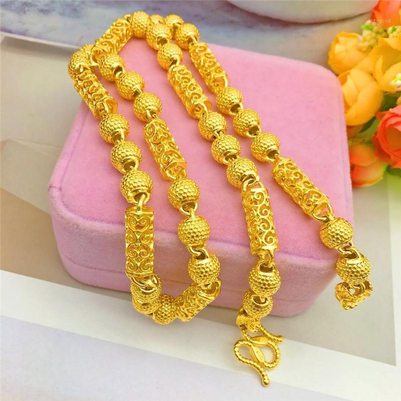 

Chains LUXURY MEN'S NECKLACE FOR WEDDING ENGAGEMENT ANNIVERSARY FINE JEWELRY NOT FADE14K YELLOW GOLD DRAGON DESIGN CHAIN GIFT1