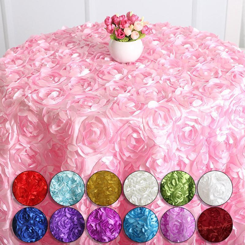 

Romantic Petal Tablecloth 3d Rose Flower Table Cloth Wedding Diy Decoration Party Wedding Background Home Party Banquet Decor1, 02
