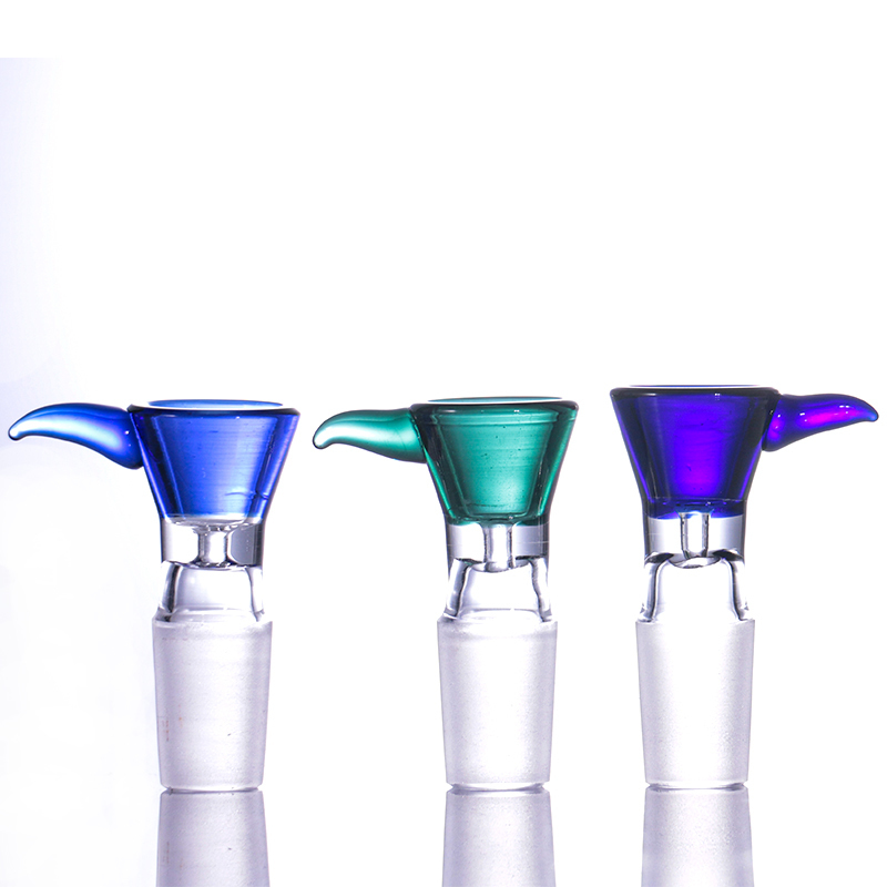 

14mm 18mm male Bowl colorful Thick Glass Bong Bowls with hook