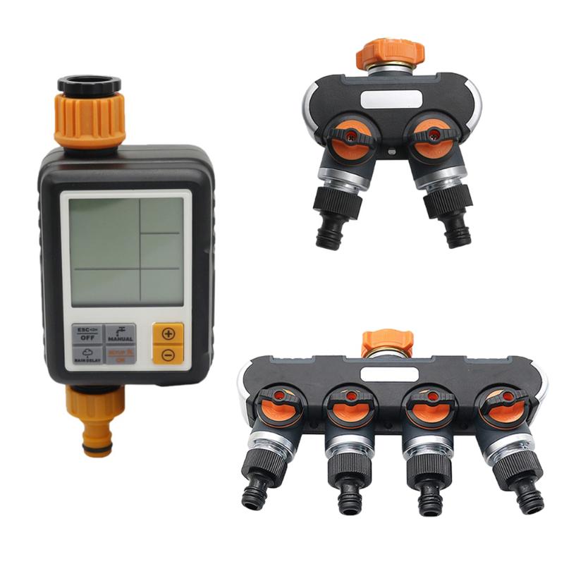 

Outdoor Digital Automatic Big LCD Display Irrigation Timer Garden Yard Lawn Electronic Large Screen Watering Controller 1 Set