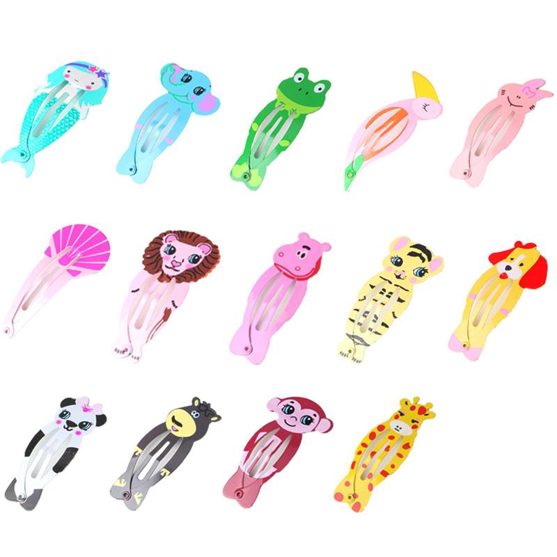 

Hair Clips & Barrettes 8PCS/10PCS/28PCS Little Girls Cute Cartoon Animal Fruits Kid Headwear Clip Children Snap Accessories