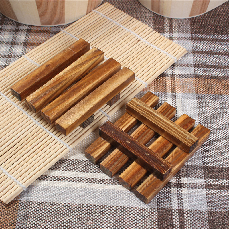 

High Quality Pine Soap Box Dish Storage Tray Wooden Handmade Soap Holder Bath Shower Bathroom WB2951, As pic