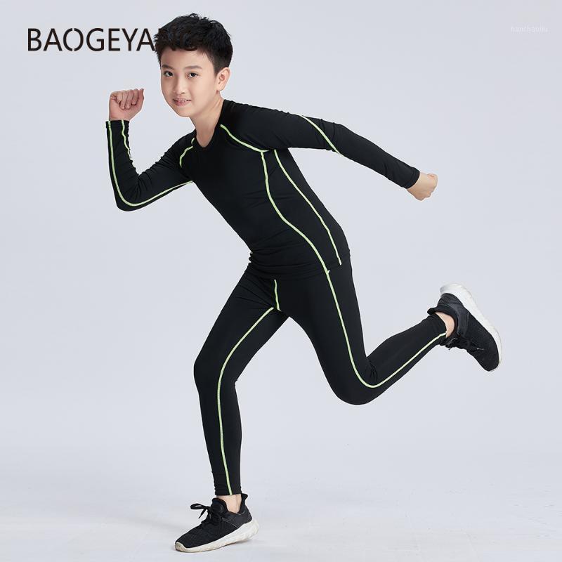 

Boys girls clothing set for kids Autumn And Winter solid Children's sports suit 2 pieces suits long sleeve clothes Leggings1, Mj-860-green