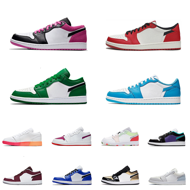 

New Arrivals Basketball shoes Low ls military green sunrise triple white black Tropical brown obsidian ember Sports Sneakers Size 36-45, White;red