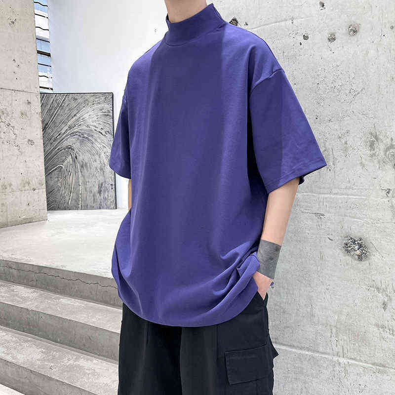 Turtleneck T Shirts Short Sleeve 