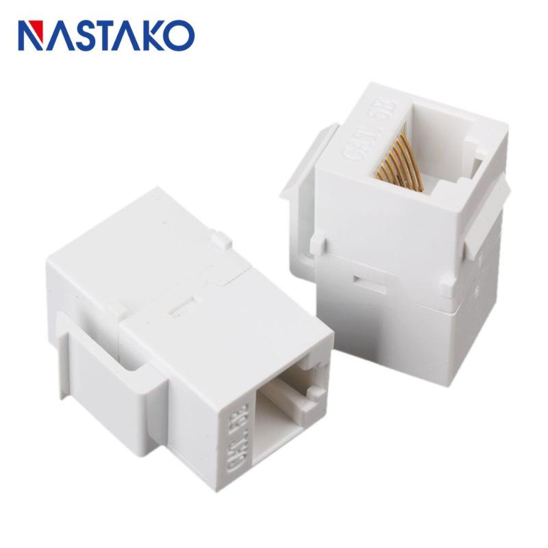 

Cat5 RJ45 keystone Jack Socket Cat5e RJ45 Extension Coupler Ethernet Network LAN Cat 5e Junction Panel extend Adapter