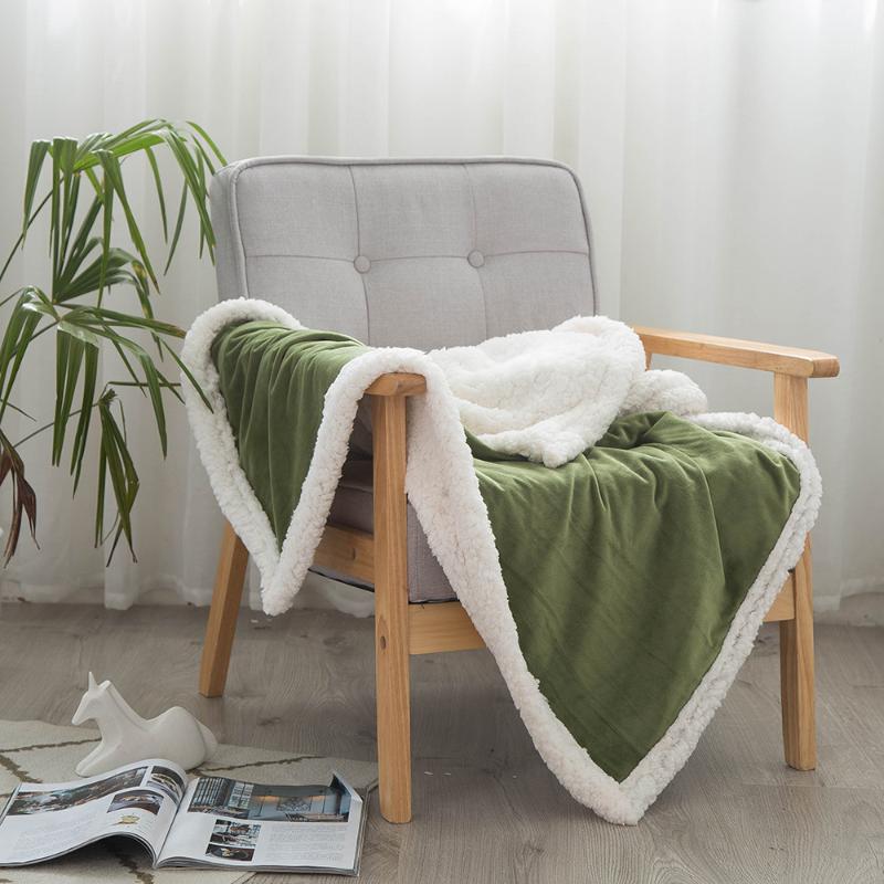 

150*175cm Warm Thick Office Home Blanket Towel Fleece Reversible Blanket For Bed And Couch Travel Car Portable Throw1