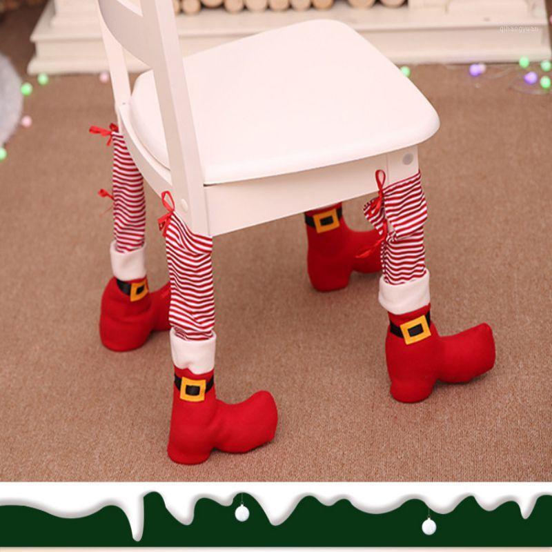 

Table Leg Chair Foot Covers Christmas Decoraion For Home Ornaments Christmas Noel Navidad Xmas Happy New Year1