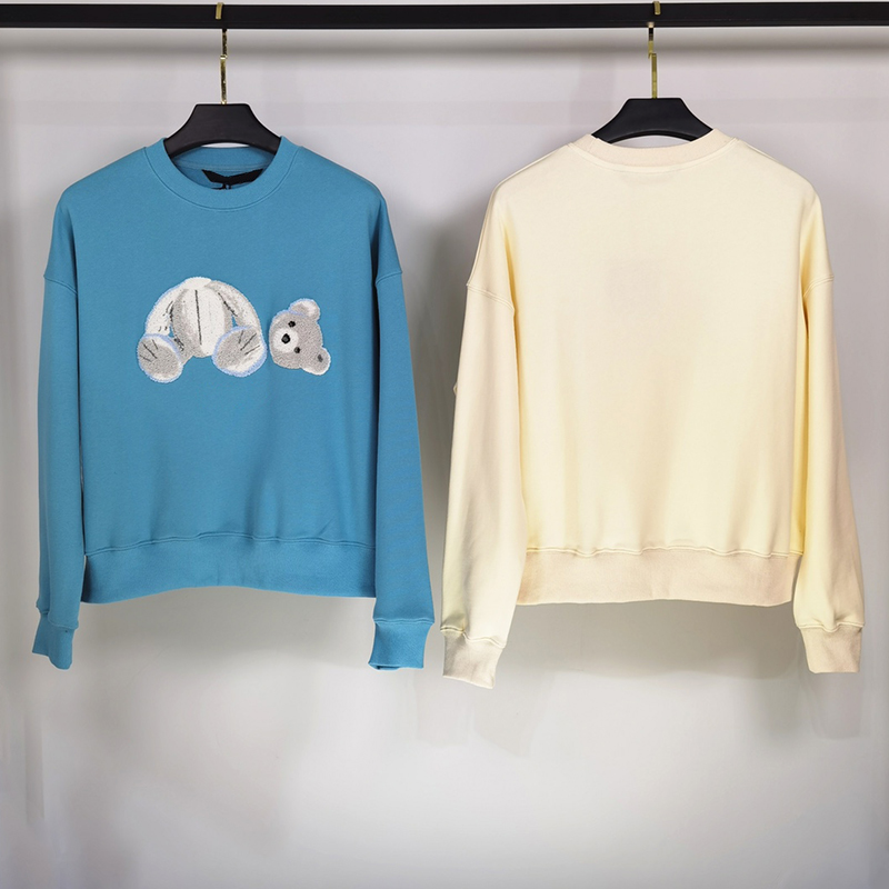 

20FW Mens Pullover Hoodies Hip Hop Long Sleeve Bears Loose Fit Fashion Hoody Sweatshirts for Womens Clothing, 01