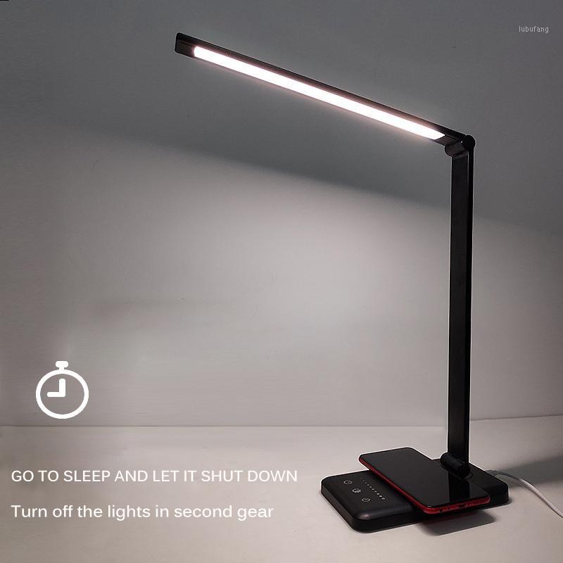 

Eye Protection Led Table Light Wireless Charger Desk Lamp Folding Touch Control Dimmable Desk Lamp Student Reading1