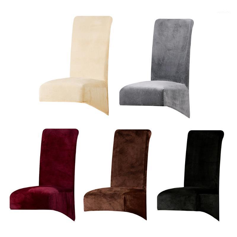 

Velvet Large Stretchable Dining Room Chair Cover for Hotel Meeting Elegant1