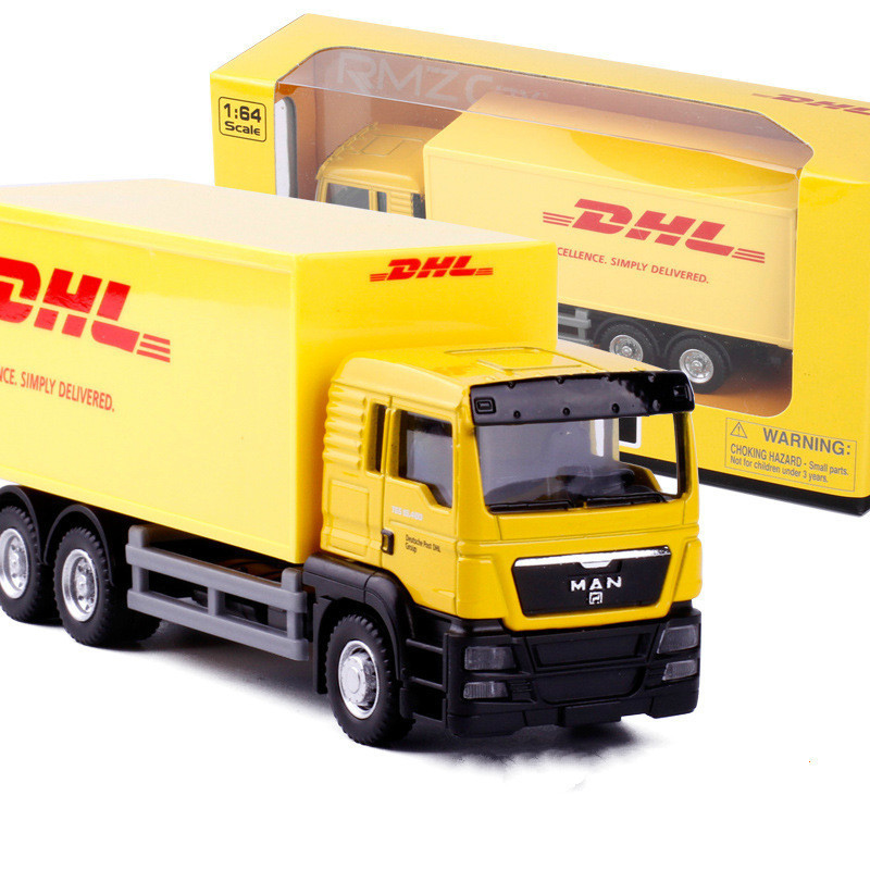 

DHL Container Vehicle Alloy Vehicles Transport Play 1:64 Car Model Toy Kids Gifts