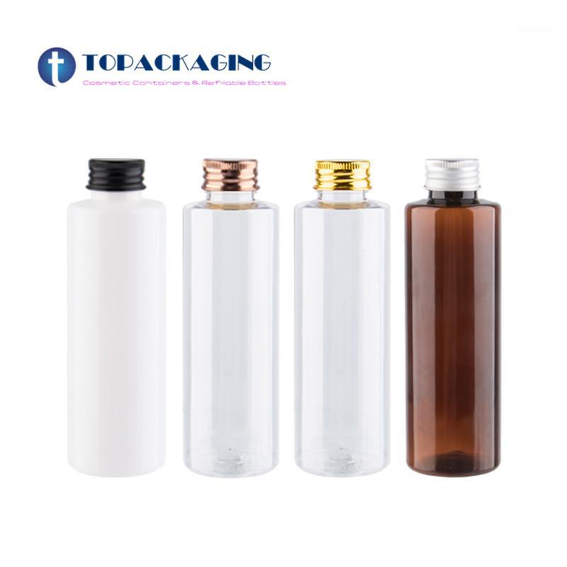 

30PCs*200ml Aluminum Screw Cap Cosmetic Plastic Bottles Personal Care Refillable Bottle For Toner Lotion Cream Shampoo Oil Water1