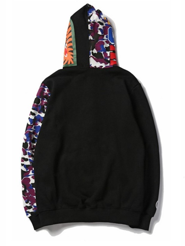 

Mens Female Sportwear Coat Jogger Tracksuit Fleece Sweatshirt Crewneck Bird Black PARIS CAMO custom Hip Hop Zipper Hoodie Men WGMShark mouth