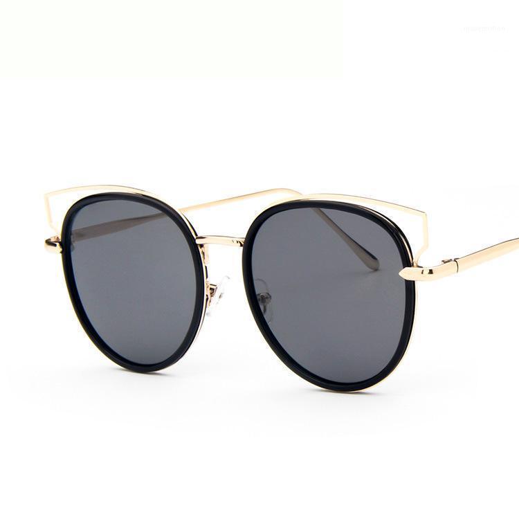 

Fashion Sunglasses Women Cat Eye Sunglasses Famous Lady Brand Designer Twin-Beams Coating Mirror Glasses UV4001