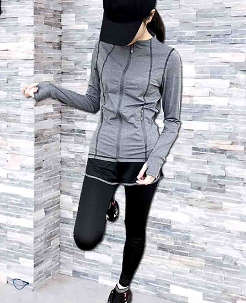 

Womens Tracksuits Fashion New Two Piece Yoga Set High Quality Women Slim Active Suits Women Sports and Leisure Suit 3 Colors Size -2XL, Black