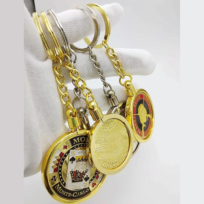 

Direct fit coin 20mm 25mm or 27mm Necklace / Bezel / coin holder hook pendant keyring chain key ring DIY Gift