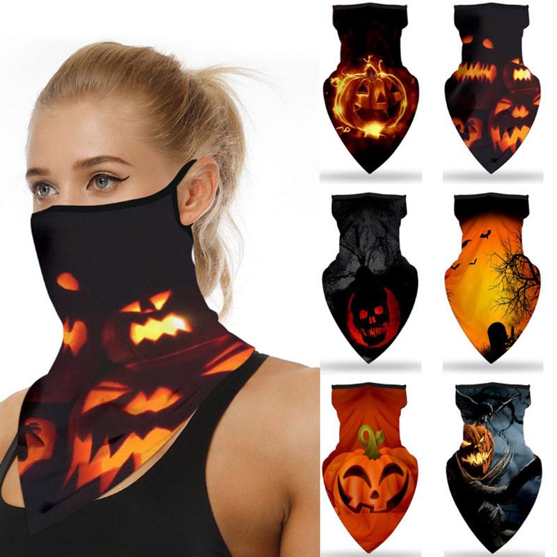 

Scarves Fashion Halloween Party Scarf Women Men 3D Magic Bandana Headband Outdoor Face Cover Head Neckchief