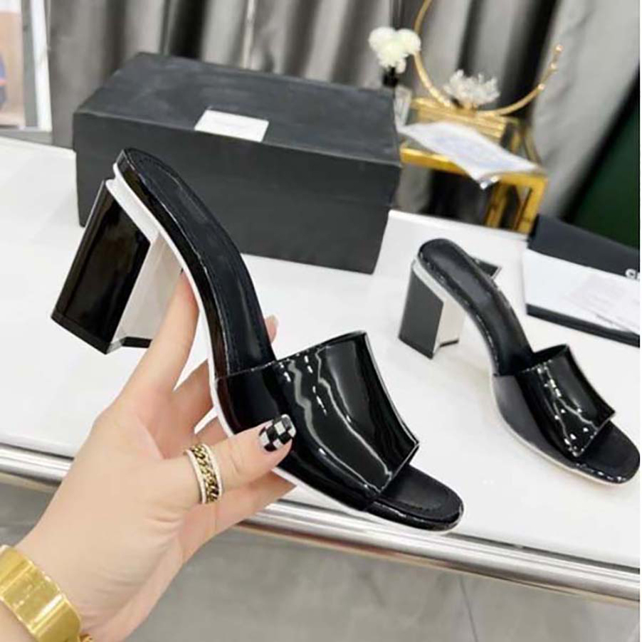 

High Quality woman slippers fashion Sandals Beach Classic slipper platform Alphabet high heel rubber lady flat slides By shoe008 04, #0