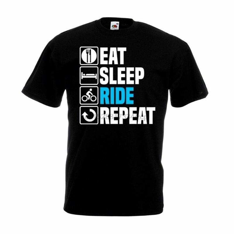 

Eat Sleep Ride Repeat T Shirt Funny Bike Cycling Cyclist Christmas Gift Top, Men-darkpurple