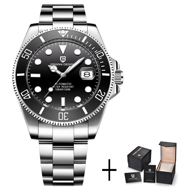 

ST9 Watch Automatic Mechanical Sapphire Glass Black Ceramic Bezel Date Stainless Steel Guild Lock Clasp 40mm 116610LN 116610 Mens Watches, No send watch for shipping