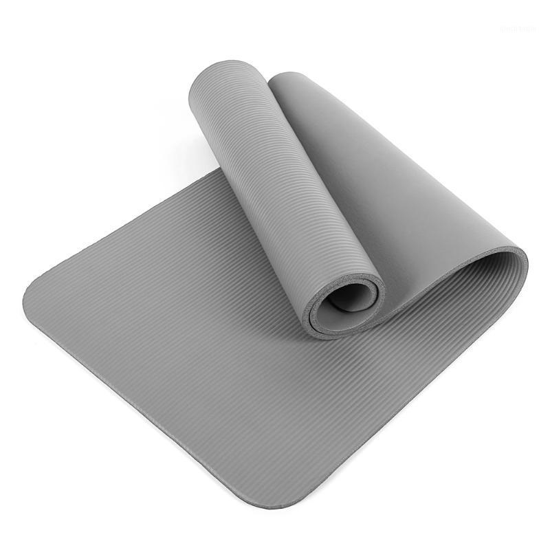 

NBR Yoga Mat Sit-up Yoga Mat For Exercise For Beginner Training Home Sport Eco-friendly and Tasteless NBR1, Grey