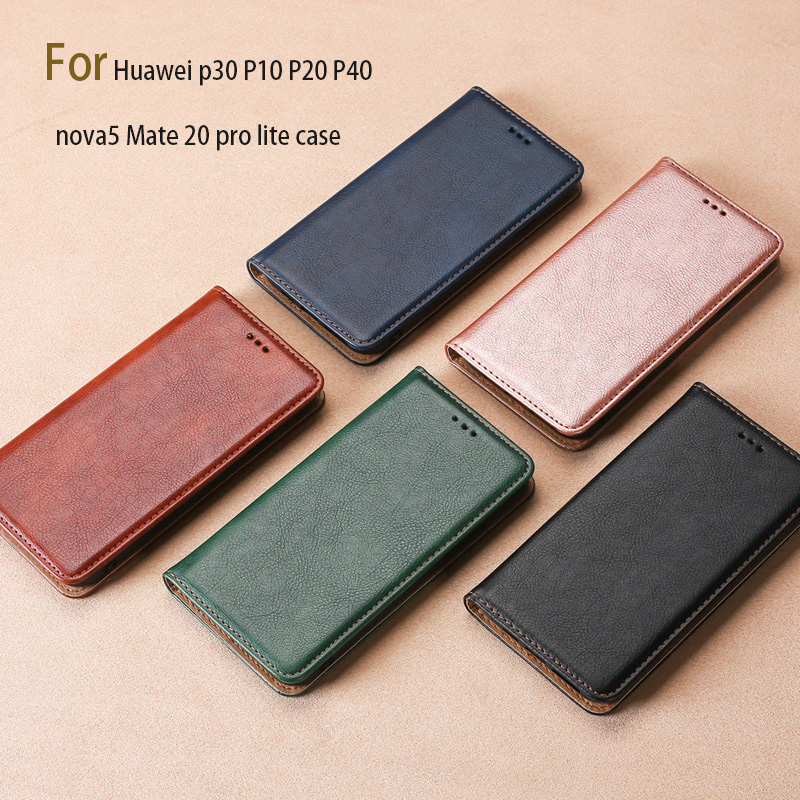 

Wholesale Advanced Mobile Phone Holder Card Type Business Case For Huawei P30 P10 P20 P40 Nova5 Mate 20 Pro Lite Case, Brown