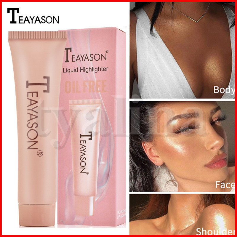 

Teayason Face Body Makeup Highlighter Bronzers Bronzer Glow Contour Brightener Shimmer Illuminator Highlight Cream 3 Colors