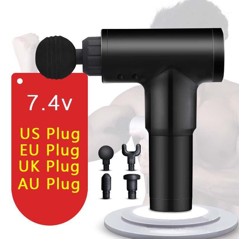 

Gym Fitness Integrated Fitness Equipments EU AU US UK 7.4V High Frequency Vibration Pain Relief Therapy Gun Muscle Massage Gun1