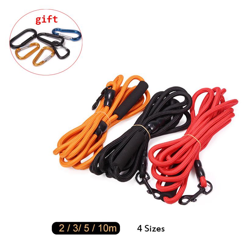 

2M/3M/5M/10M Long Nylon Dog leash Dogs Lead Pet Mountaineering Rope Outdoor Walking Training Leashes for Dogs Belt Safety Rope