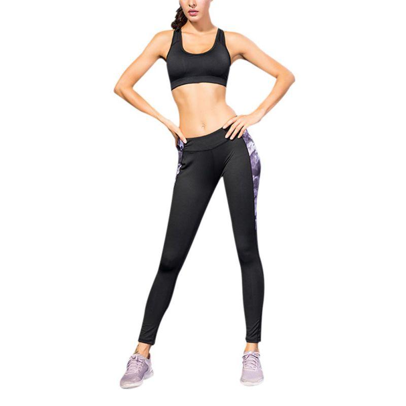 

Women Yaga Sport Running Pants Workout Fitness Leggings Skinny Pantalon Femme Trousers Women Compression Fitness Tights, Black