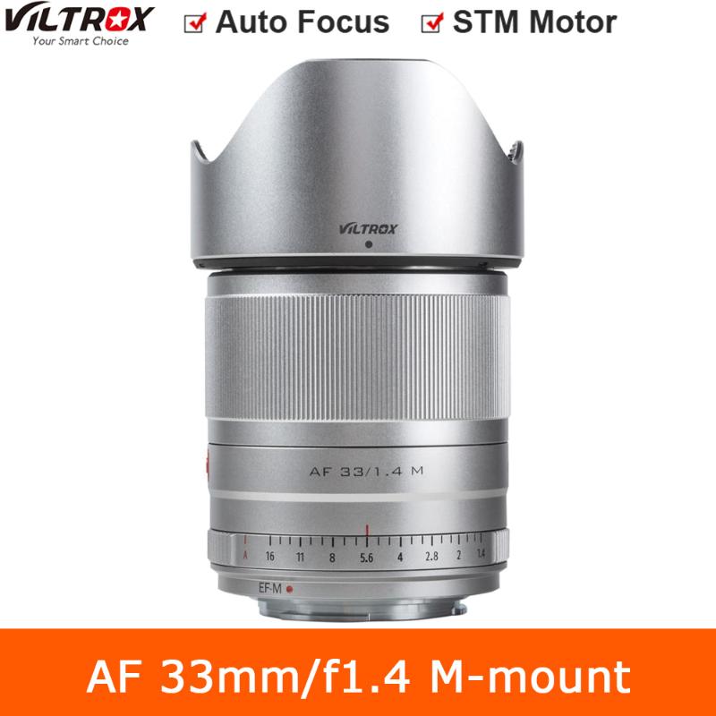 

Viltrox 33mm f1.4 STM EF-M mount Auto focus APS-C Prime Lens for Canon EOS M Cameras M5 M6 Mark II M100 M50 M3 M10 M6